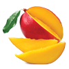 1/2 taza de mango o durazno fresco